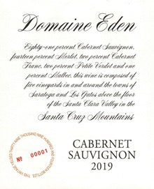 Domaine Eden 2019 Cabernet Sauvignon