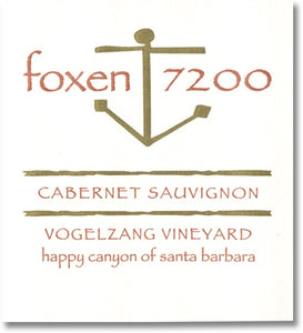 Foxen 7200 2019 Vogelzang Vineyard Cabernet Sauvignon