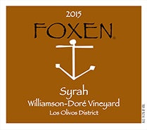 Foxen 2020 Williamson-Dore Vineyard Syrah