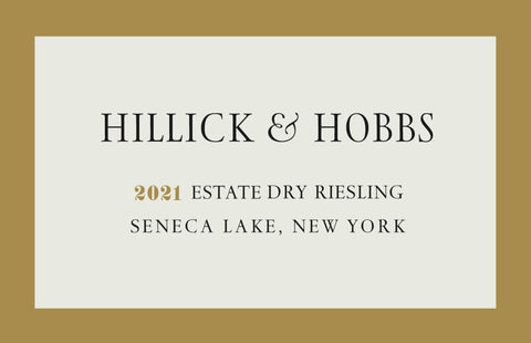 Hillick & Hobbs 2021 Estate Dry Riesling