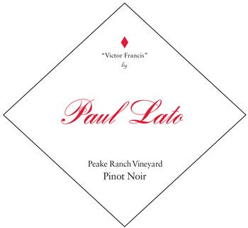 Paul Lato 2021 Victor Francis Pinot Noir