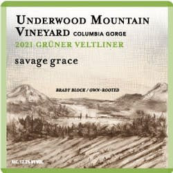 Savage Grace 2021 Underwood Mountain Vineyard Gruner Veltliner